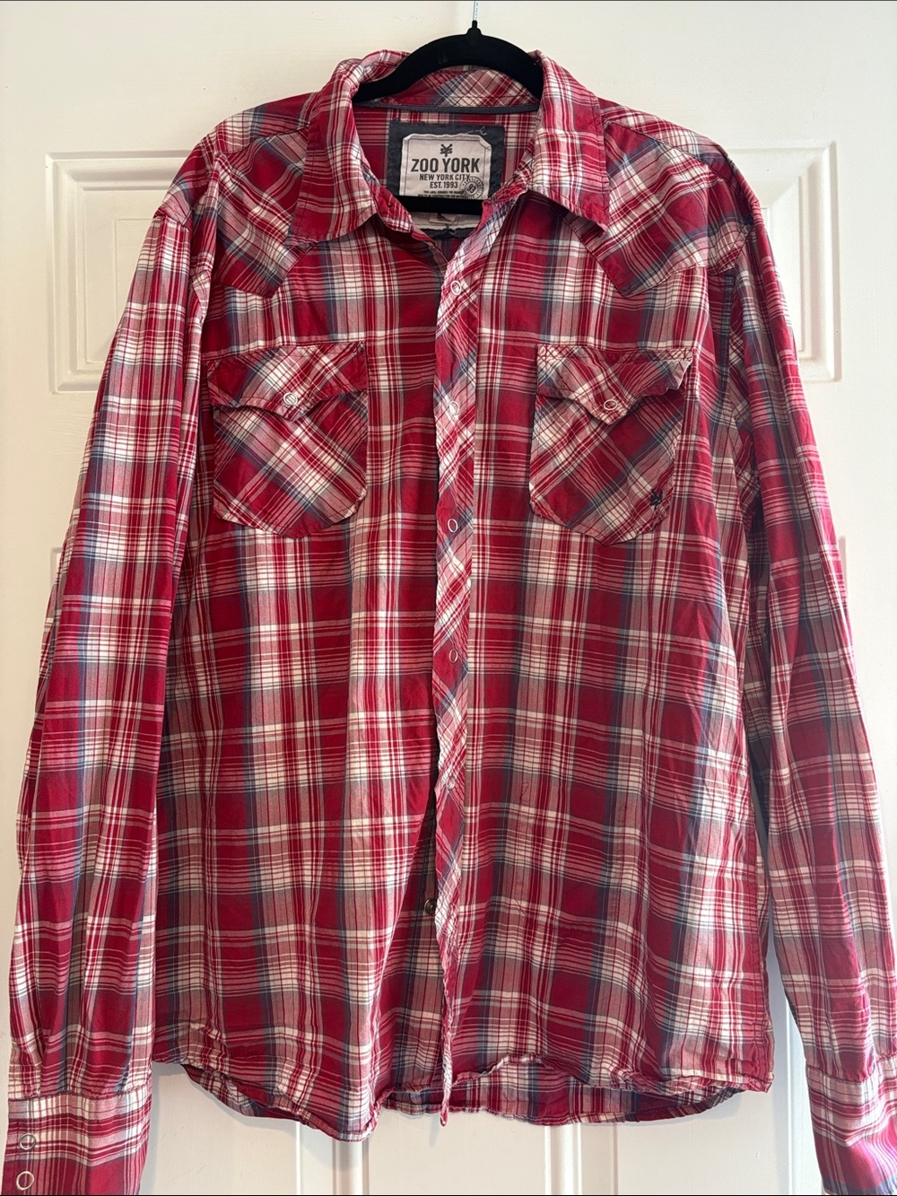 Zoo York Red Plaid Button-Down Shirt